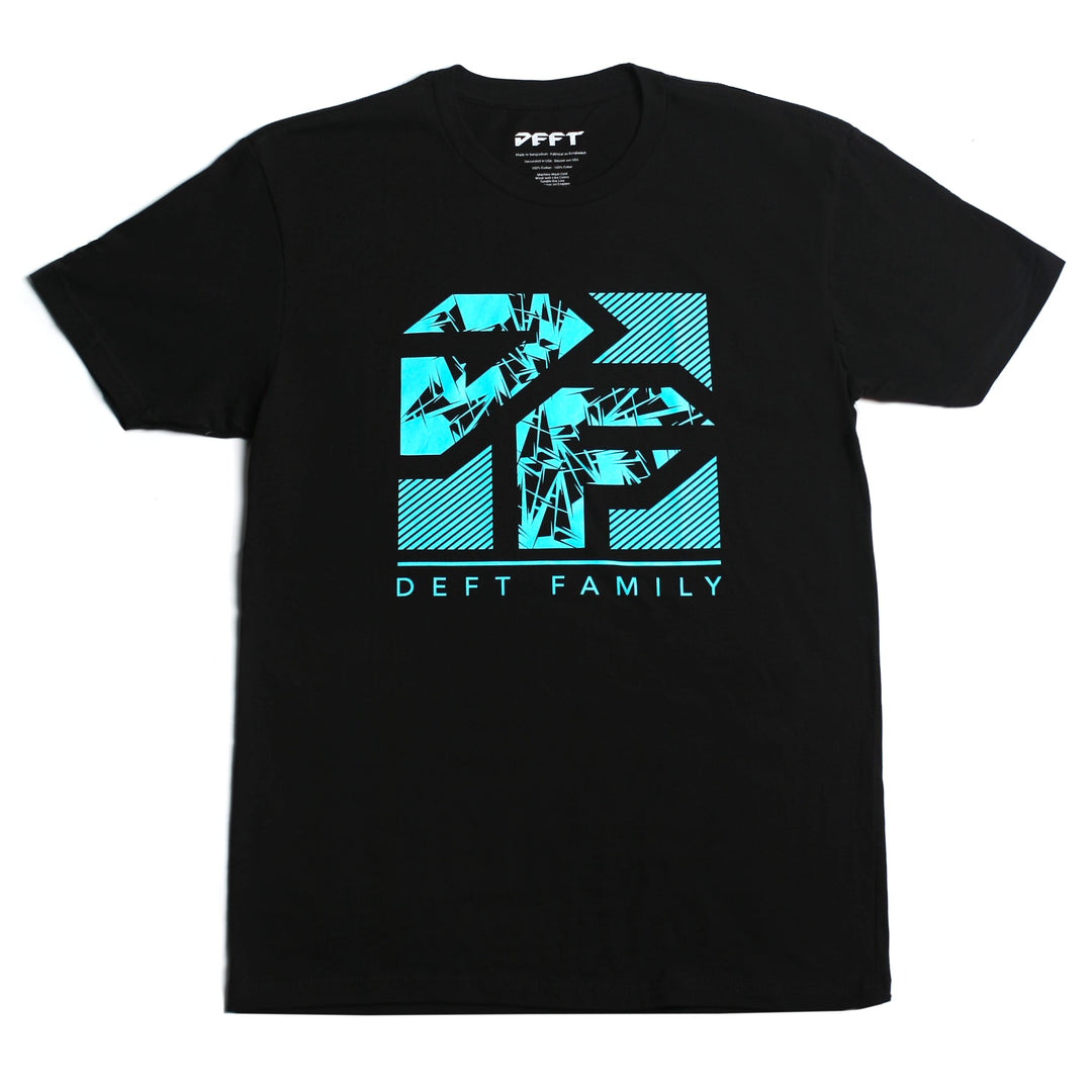 REFLECTIVE Aqua Tee Black – Deft Family